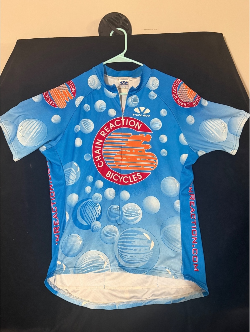 Voler Chain Reaction Bicycles Blue Cycling Jersey
